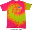 US Flag Pocket Print Tie Dye Shirt