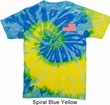 US Flag Pocket Print Tie Dye Shirt