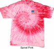US Flag Pocket Print Tie Dye Shirt