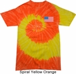 US Flag Pocket Print Tie Dye Shirt