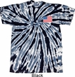 US Flag Pocket Print Twist Tie Dye Shirt