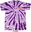 US Flag Pocket Print Twist Tie Dye Shirt