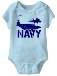 US Navy Funny Baby Romper Light Blue Infant Babies Creeper US Navy Funny Baby Romper Light Blue Infant Babies Creeper