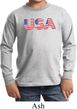 USA 3D Kids Long Sleeve Shirt
