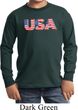 USA 3D Kids Long Sleeve Shirt