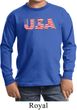 USA 3D Kids Long Sleeve Shirt
