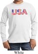 USA 3D Kids Long Sleeve Shirt