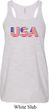 USA 3D Ladies Flowy Racerback Tanktop