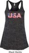 USA 3D Ladies Flowy Racerback Tanktop