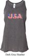 USA 3D Ladies Flowy Racerback Tanktop