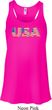 USA 3D Ladies Flowy Racerback Tanktop