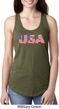 USA 3D Ladies Ideal Tank Top