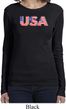 USA 3D Ladies Long Sleeve Shirt