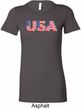 USA 3D Ladies Longer Length Shirt