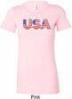 USA 3D Ladies Longer Length Shirt