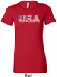 USA 3D Ladies Longer Length Shirt