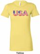 USA 3D Ladies Longer Length Shirt