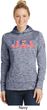 USA 3D Ladies Moisture Wicking Hoodie