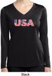 USA 3D Ladies Moisture Wicking Long Sleeve Shirt
