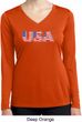 USA 3D Ladies Moisture Wicking Long Sleeve Shirt