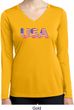 USA 3D Ladies Moisture Wicking Long Sleeve Shirt