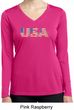 USA 3D Ladies Moisture Wicking Long Sleeve Shirt