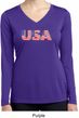 USA 3D Ladies Moisture Wicking Long Sleeve Shirt
