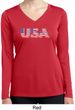 USA 3D Ladies Moisture Wicking Long Sleeve Shirt
