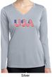USA 3D Ladies Moisture Wicking Long Sleeve Shirt
