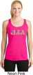 USA 3D Ladies Moisture Wicking Racerback Tank Top