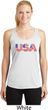 USA 3D Ladies Moisture Wicking Racerback Tank Top