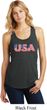 USA 3D Ladies Racerback Tank Top