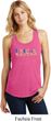 USA 3D Ladies Racerback Tank Top