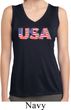 USA 3D Ladies Sleeveless Moisture Wicking Shirt