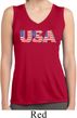 USA 3D Ladies Sleeveless Moisture Wicking Shirt