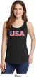 USA 3D Ladies Tank Top