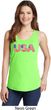 USA 3D Ladies Tank Top