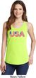 USA 3D Ladies Tank Top