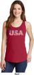 USA 3D Ladies Tank Top