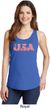 USA 3D Ladies Tank Top