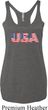 USA 3D Ladies Tri Blend Racerback Tank Top