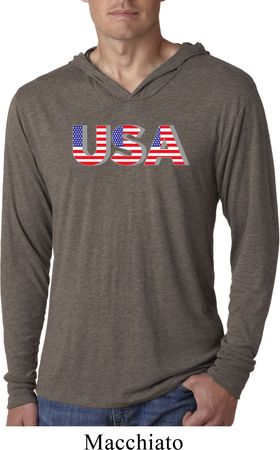 USA 3D Lightweight Hoodie Shirt