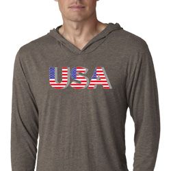 USA 3D Lightweight Hoodie Shirt