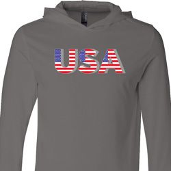 USA 3D Lightweight Hoodie Tee