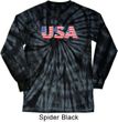 USA 3D Long Sleeve Tie Dye Shirt