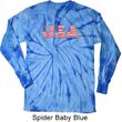 USA 3D Long Sleeve Tie Dye Shirt