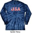 USA 3D Long Sleeve Tie Dye Shirt