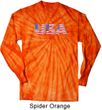 USA 3D Long Sleeve Tie Dye Shirt