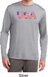 USA 3D Mens Moisture Wicking Long Sleeve Shirt