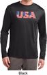 USA 3D Mens Moisture Wicking Long Sleeve Shirt